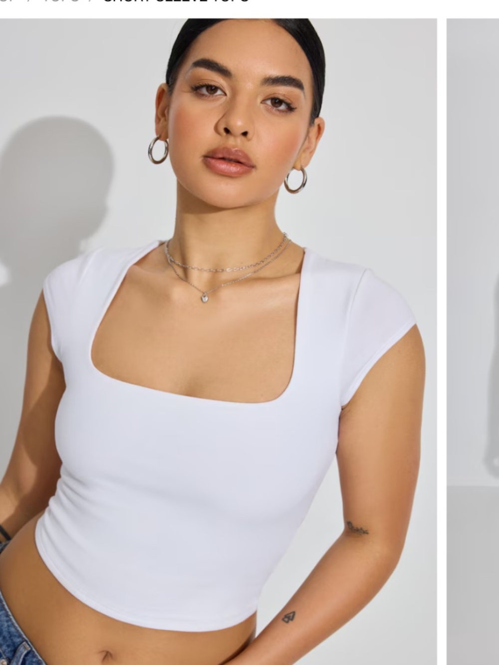 XXS GARAGE WHITE PORTIA TOP
